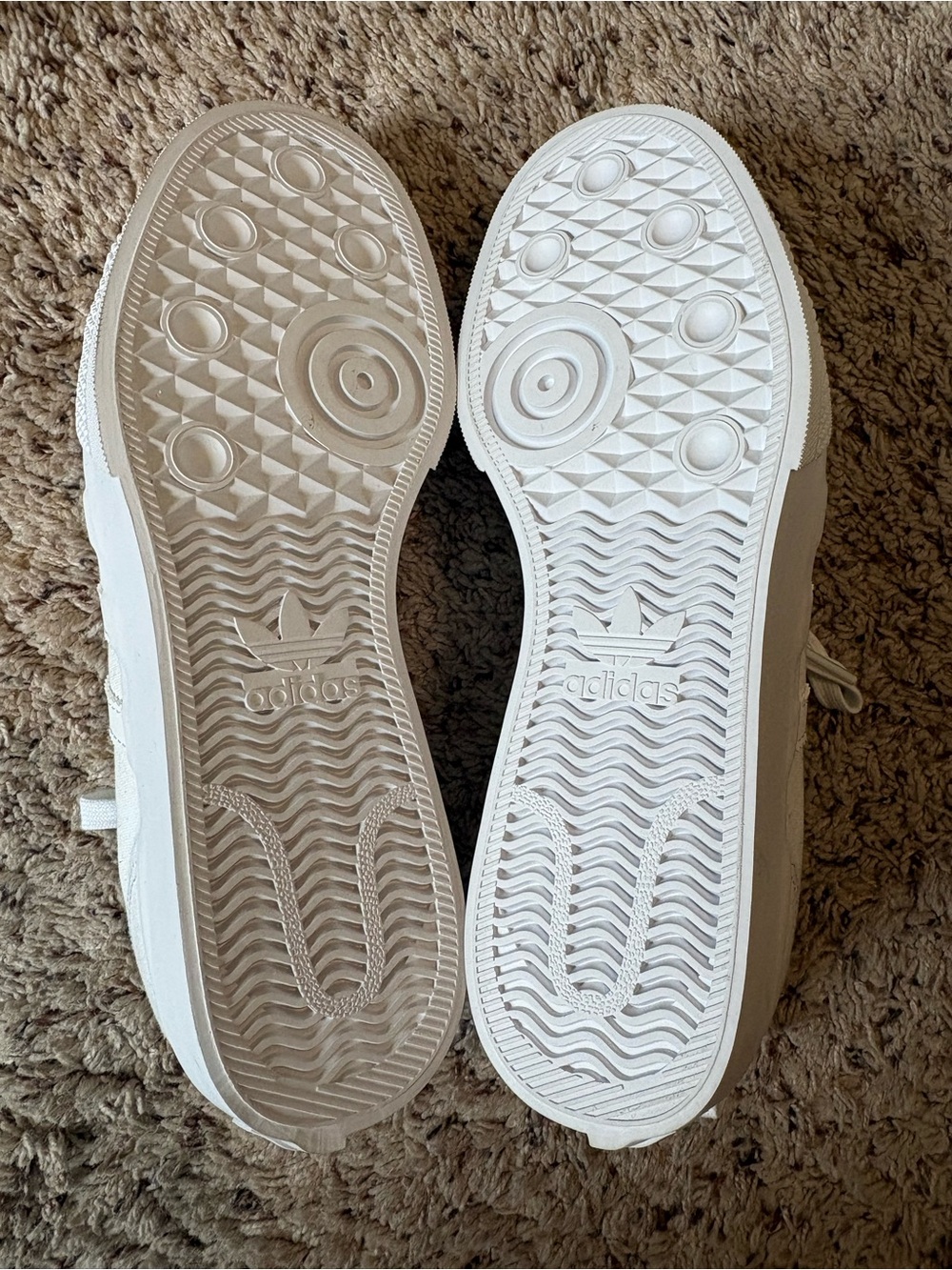 adidas Women's White Canvas Low-Top Platform Sneakers - Picture 4 of 5